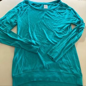 Victoria’s Secret PINK Long Sleeve Shirt Banded XS teal